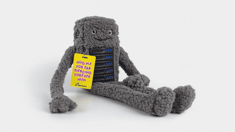 A data center plush toy.