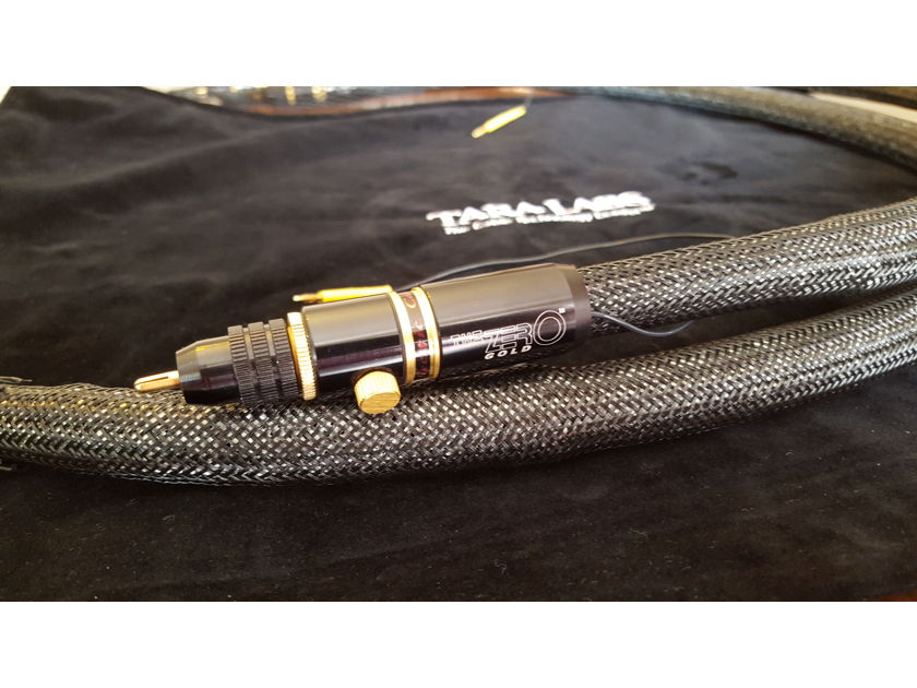 Tara Labs ZERO Gold RCA Interconnects NEW LOWERED PRICE for the 1.0m pair with grounding station