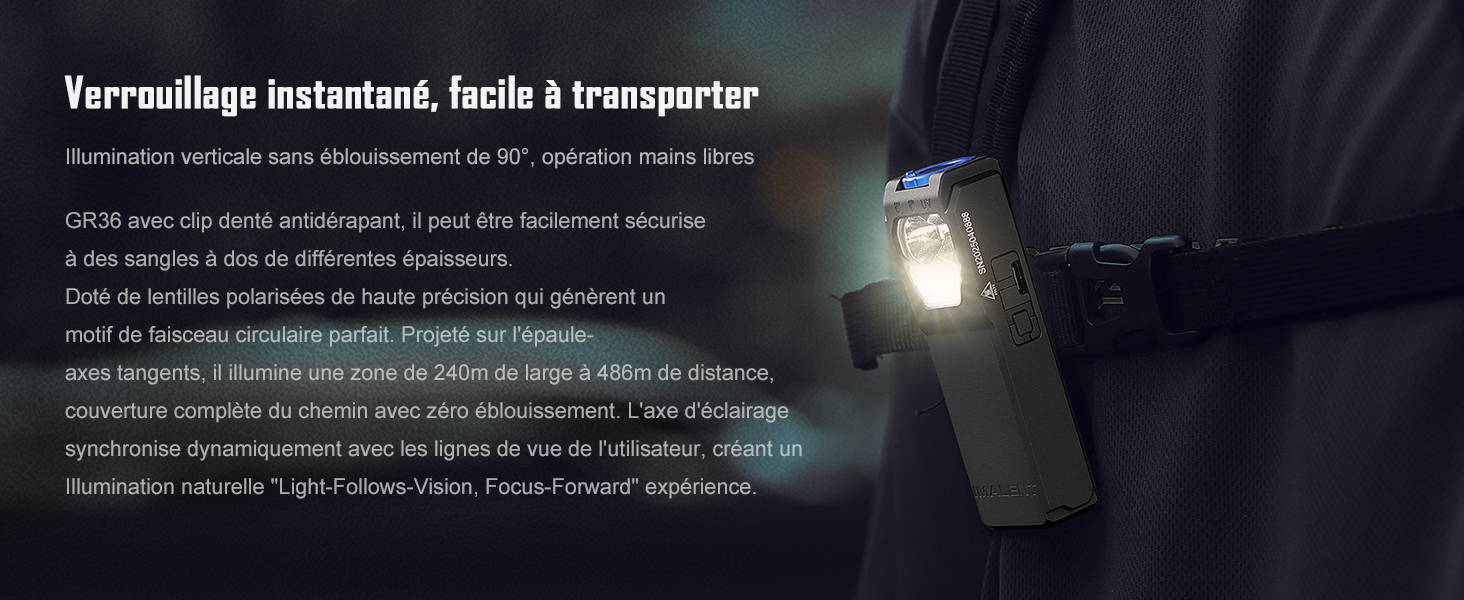 IMALENT LD35 Lampe de poche rechargeable EDC