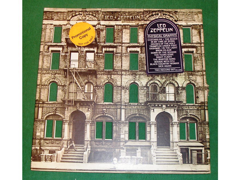 LED ZEPPELIN - PHYSICAL GRAFFITI - RARE PROMOTIONAL COPY with ALL STICKERS * 100% COMPLETE NM 9/10 *