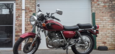 2009 SUZUKI TU250XK9 motorcycle for rent near Gaithersburg, MD