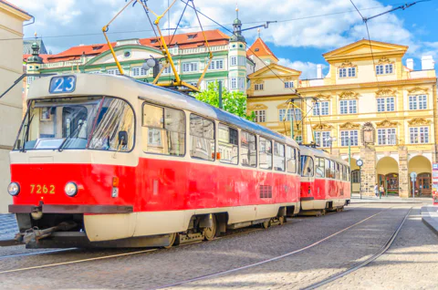 Prague: Hop-on Hop-Off Historical Tram Ticket for Line 42