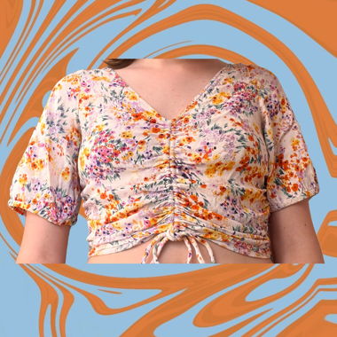 Sommer Bluse - Blumen