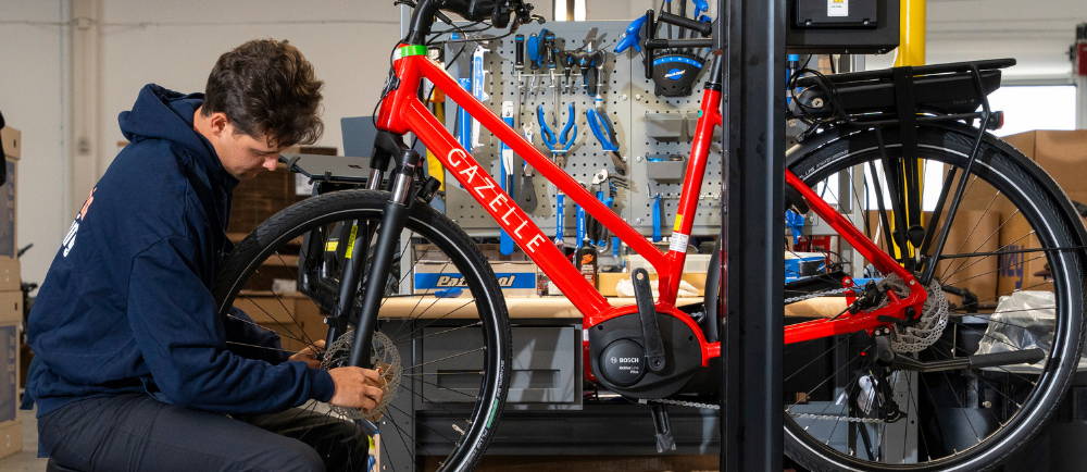 A Gazelle Medeo being worked on