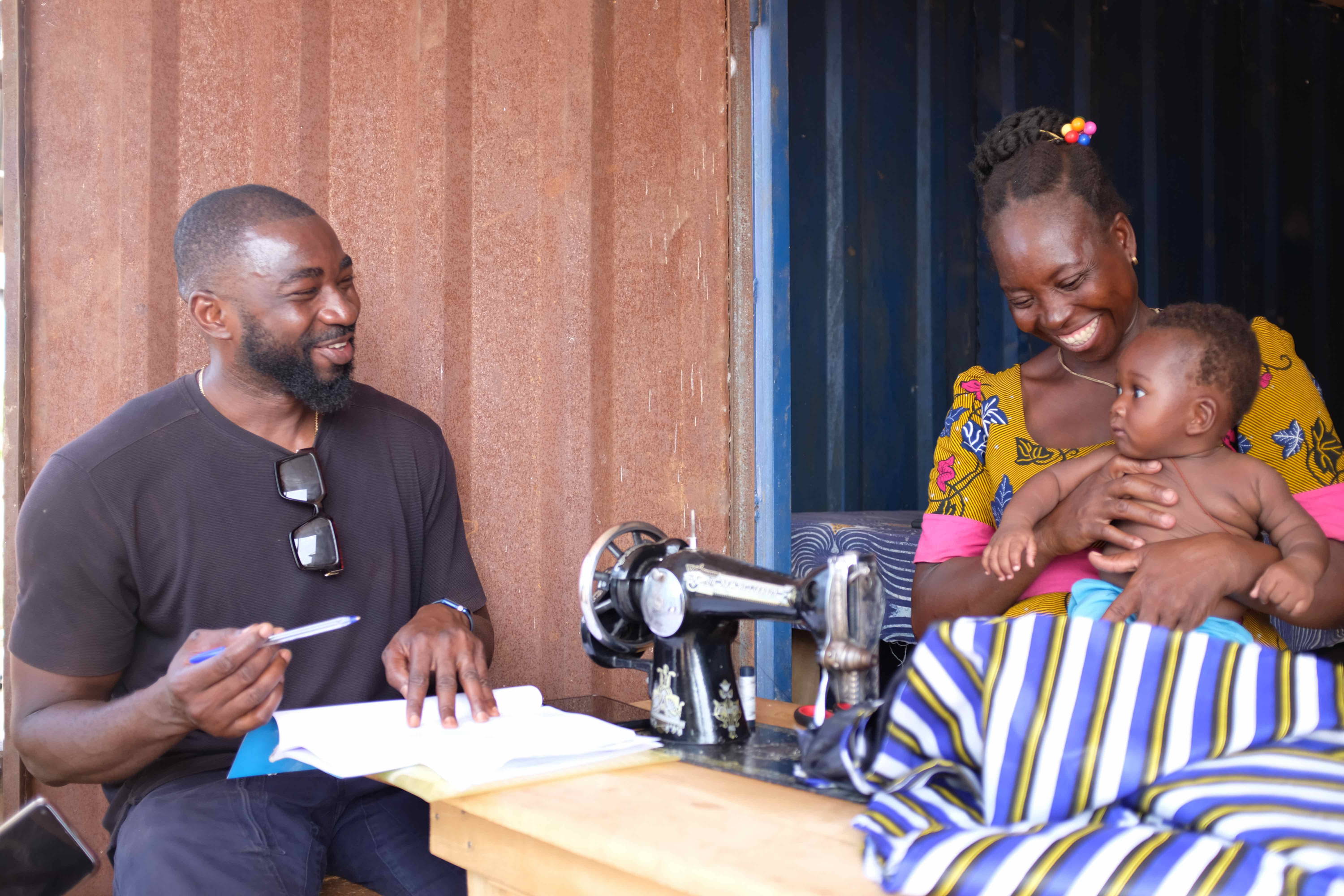 Janet Kuubere with her mentor Gabriel