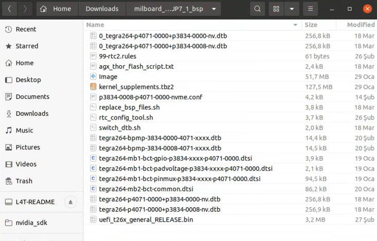 Jetson BSP files downloaded from GitHub