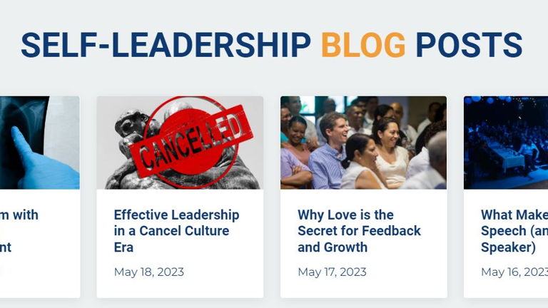 News cover Self-leadership Blog