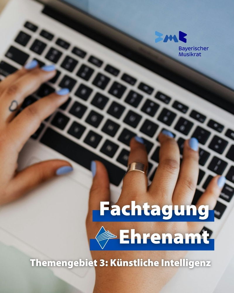 🔍 Künstliche Intelligenz in der Vereinsarbeit 🔍

Am 28. November lädt der @bayerischer.musikrat zur Fachtagung „Ehrenamt Musik“ ins Maximilianeum nach München ein. 

💡 Referentin Melanie Rehle zeigt, wie Künstliche Intelligenz die Vereinsarbeit erlei