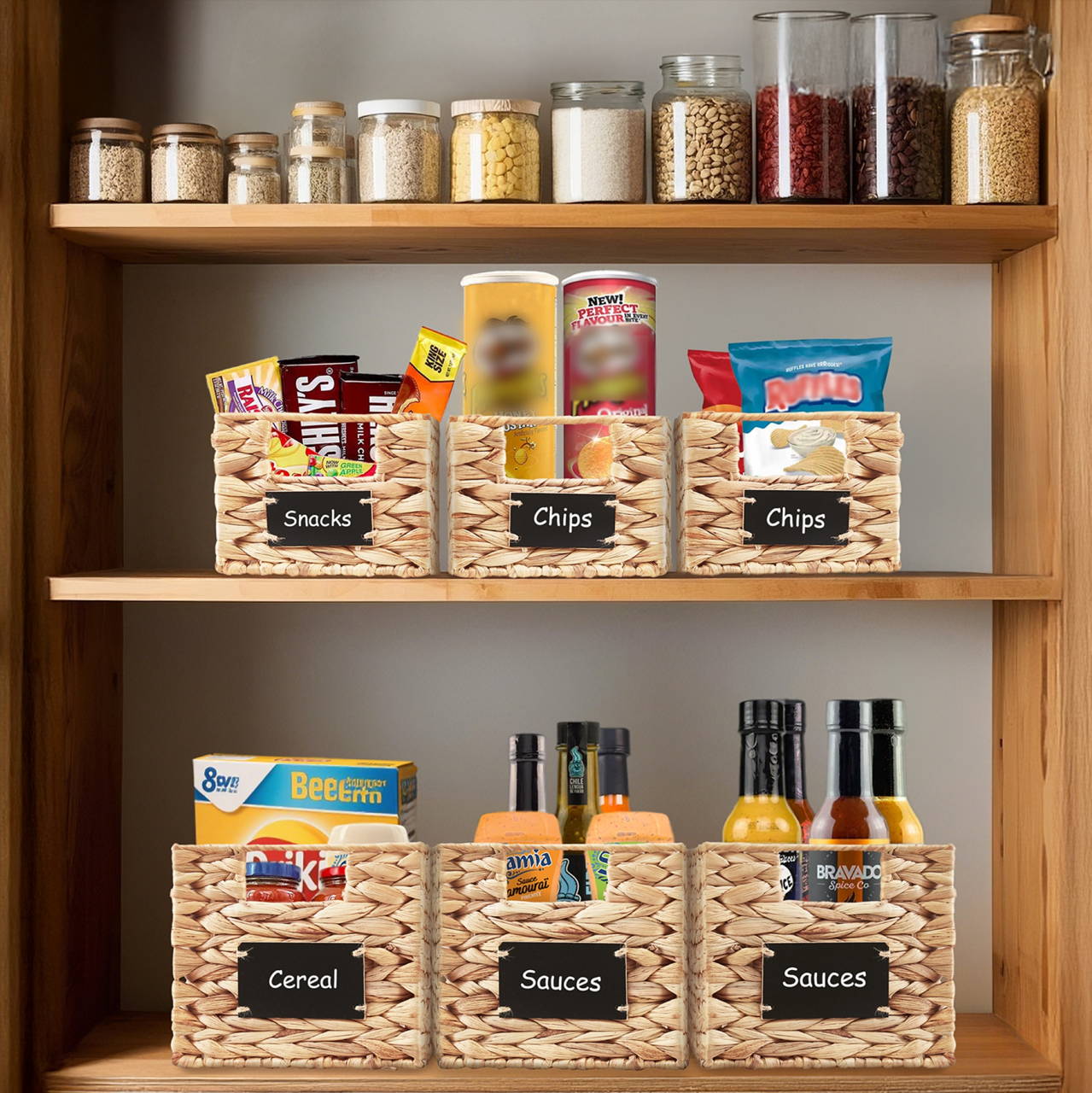 Front Transperant Storage Basket