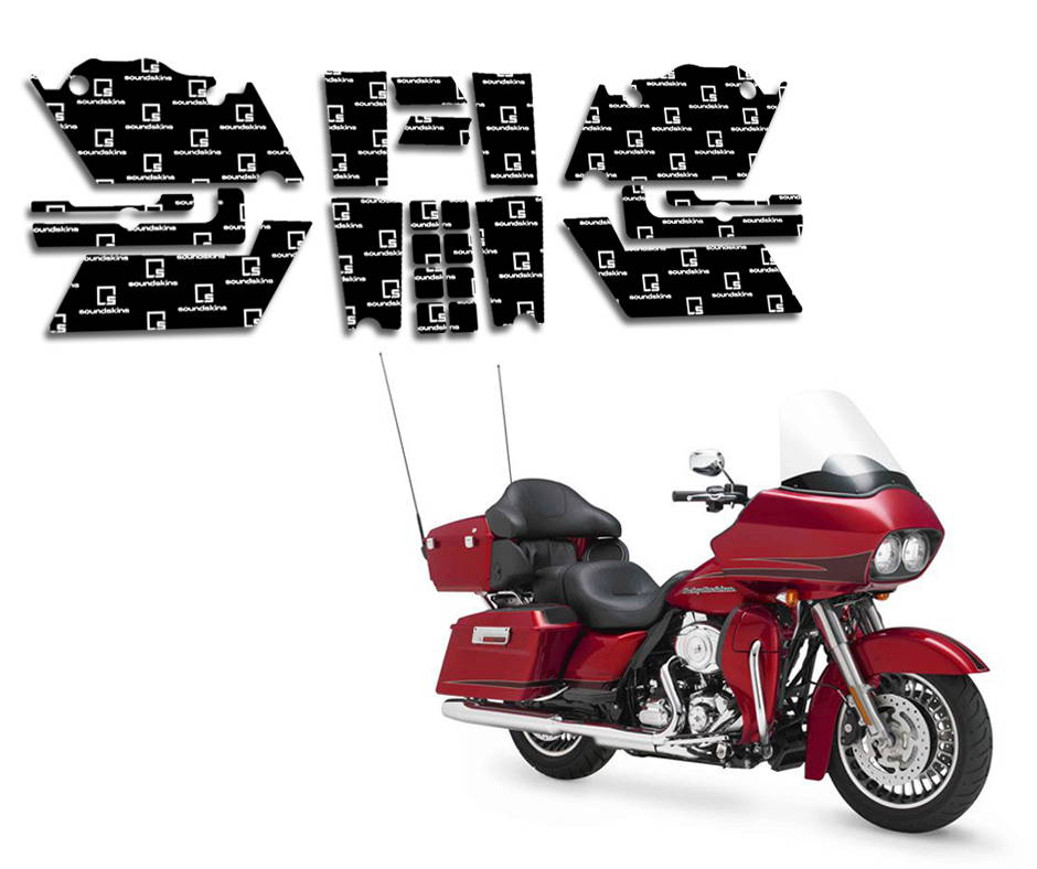 harley davidson road glide model soundskins sound deadening saddlebag kit by american hard bag