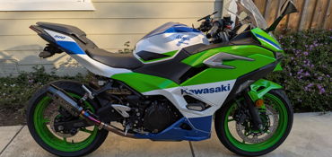 2024 KAWASAKI NINJA 500 SE ABS 40TH ANNIVERSARY EDITION motorcycle for rent near Sunnyvale, CA