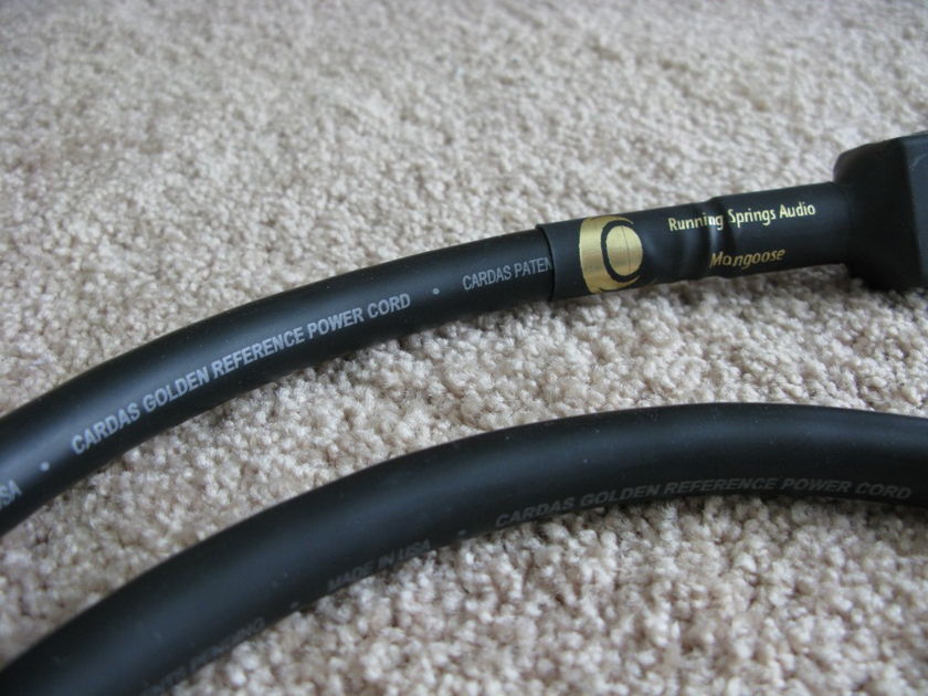 Running Springs (Cardas) Mongoose (Golden Reference) 1.5m 20A IEC Power Cord