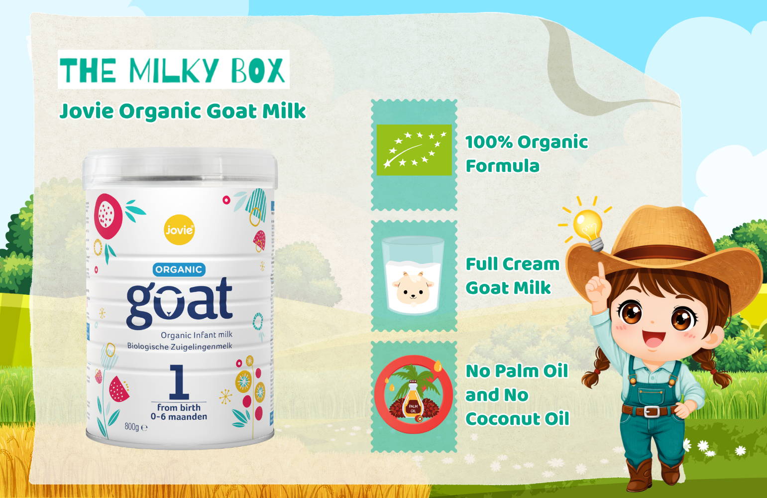 Jovie Goat Organic Formula | The Milky Box