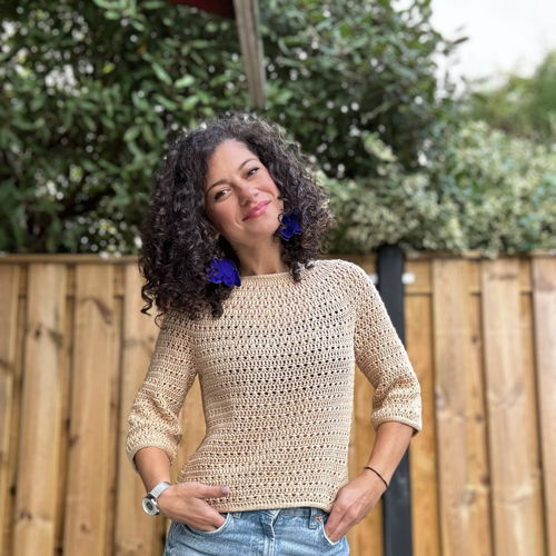 Haak een vlekkeloze ronde juk trui // Koraal trui