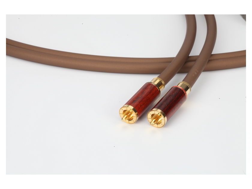 TROMBONE   10026 - RCA INTERCONNECT high end TTAF audio Cable  EXTREME Line, RHODIUM PLATED connectors