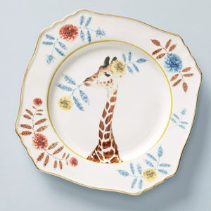 Lou Rota Mother Nature Dessert Plate - Giraffe