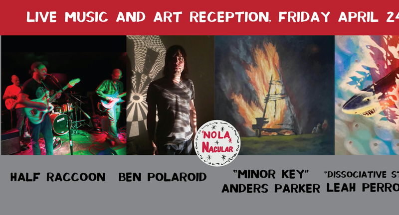 Half Raccoon and Ben Polaroid