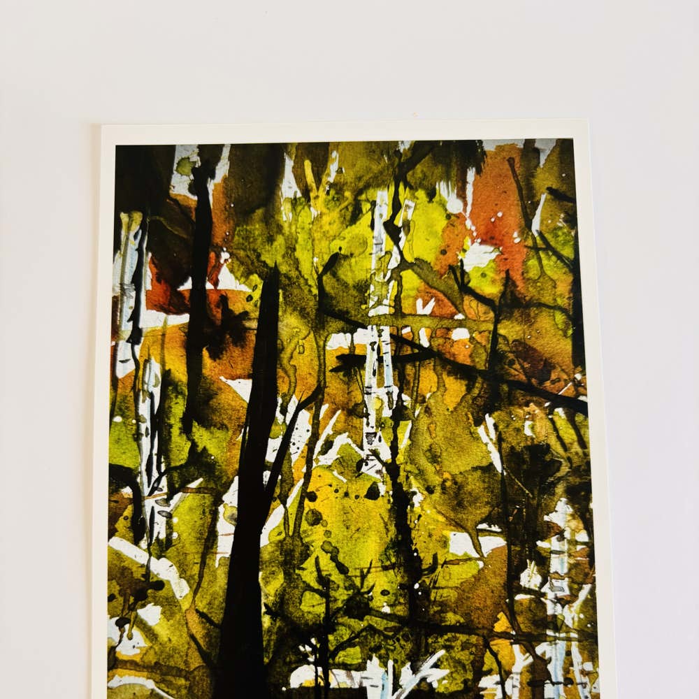 Kunstkort A6 Bjørkeskogen