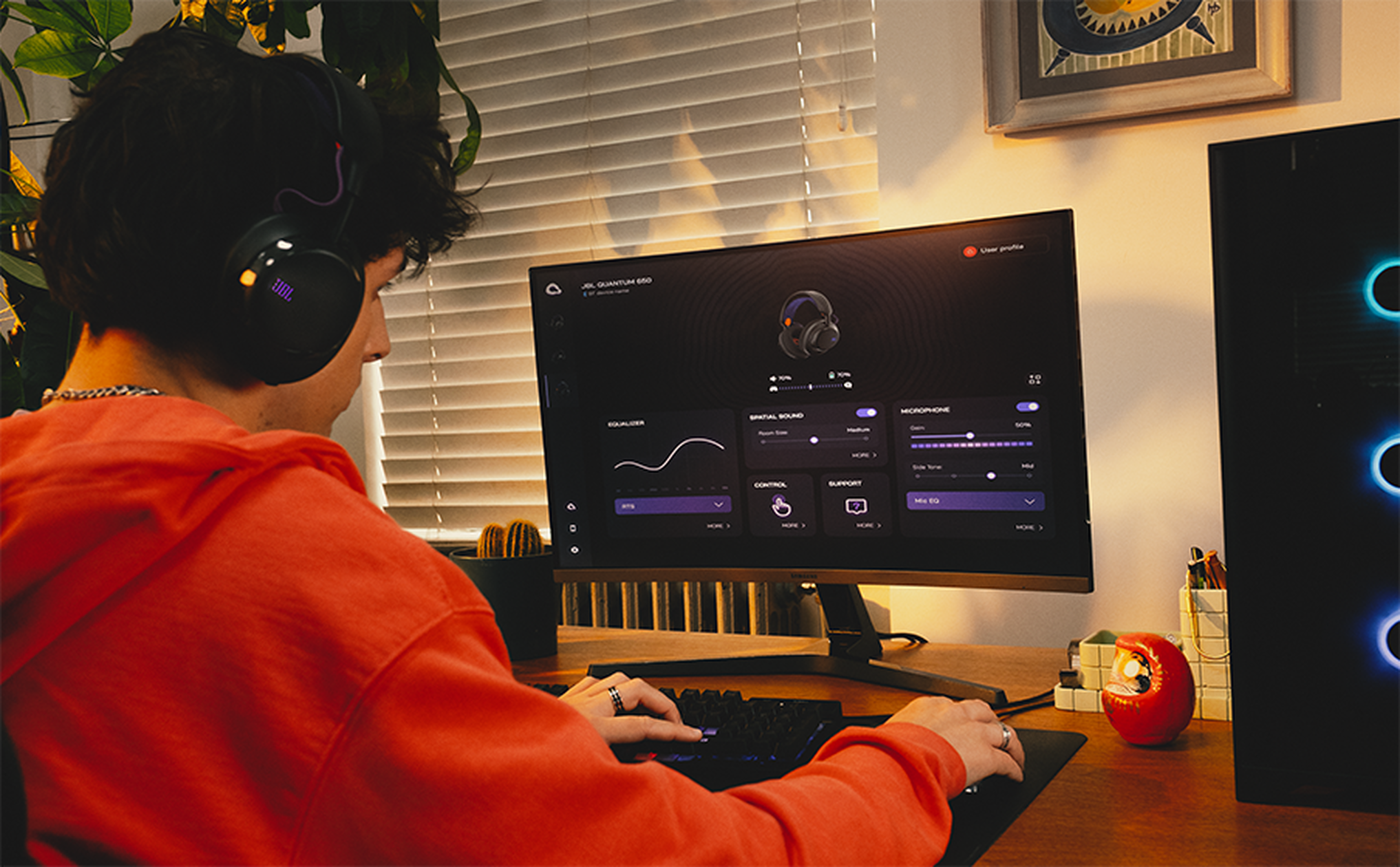 <span>Powerful JBL Pro Sound</span>