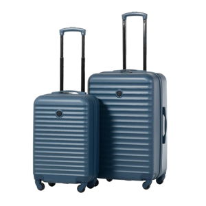 Luggage set (checked and carry-on), hard-cased