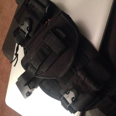 vertical shoulder holster, gun shoulder holster, tactical shoulder holster