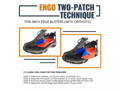 ENGO two-patch technique for arch edge blisters with orthotic