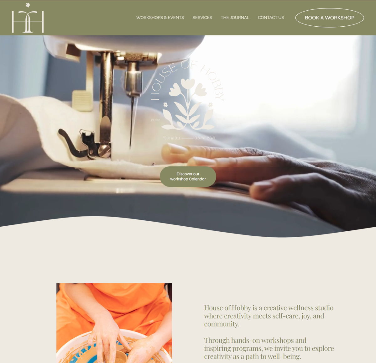 Screenshot of House of Hobby, from the workshop websites collection.