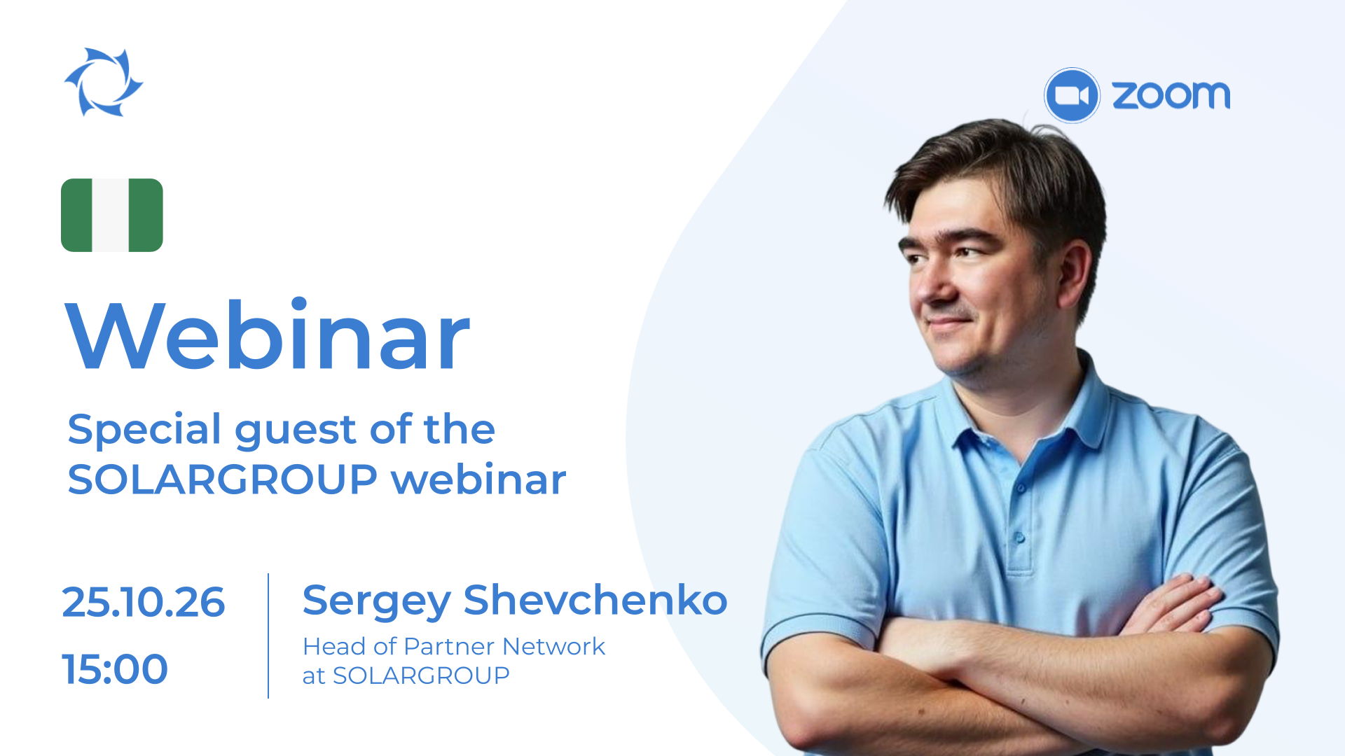 Nigeria. Special guest of the SOLARGROUP webinar