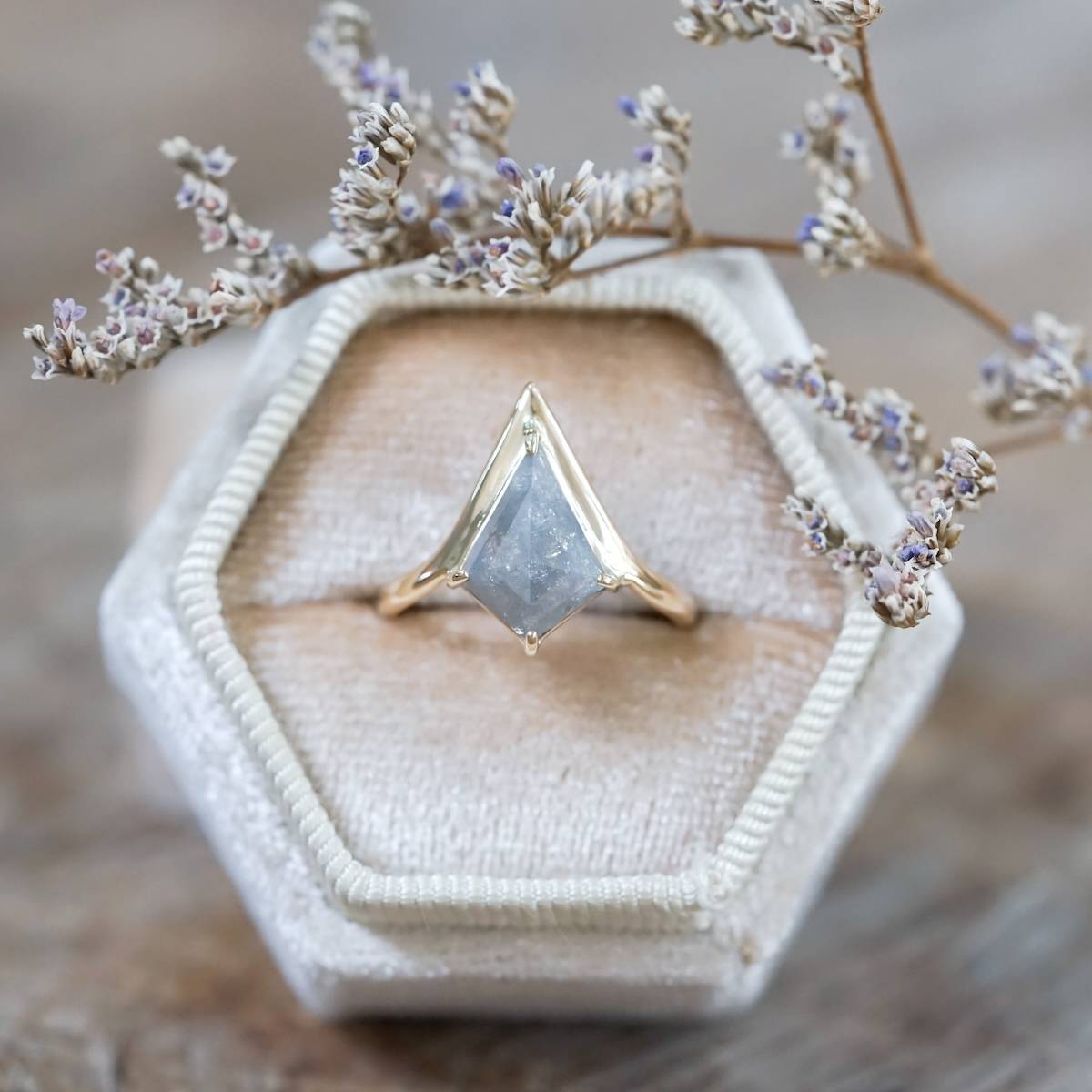 Custom Diamond Engagement Ring - Gardens of the Sun | Ethical Jewelry