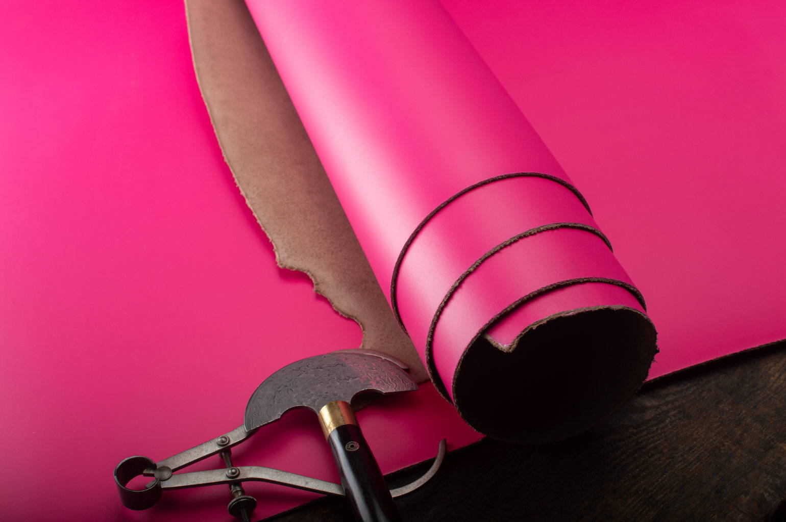 A Cabaret Pink Leather Hide