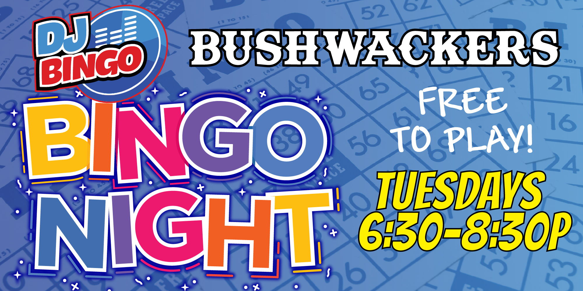 Music Bingo at Bushwackers promotional image