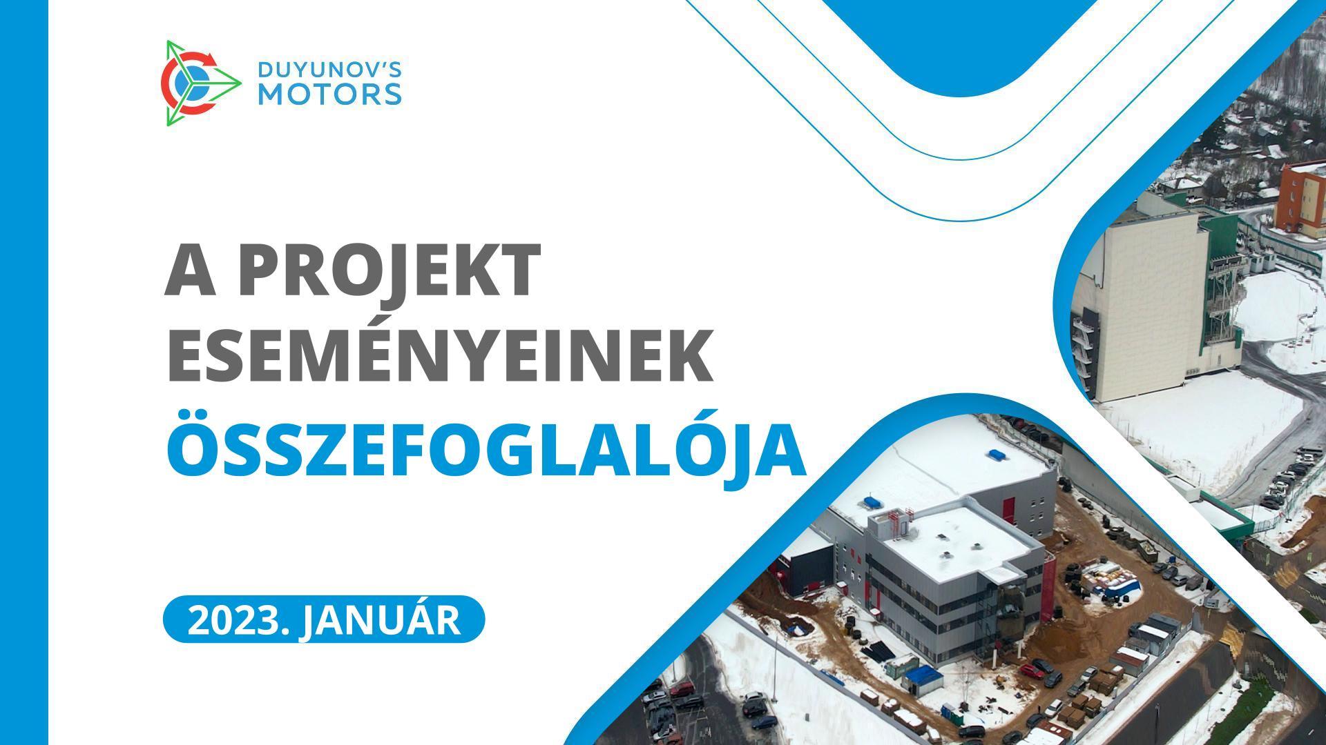 A projekt kulcsfontosságú eseményei: januári összefoglaló