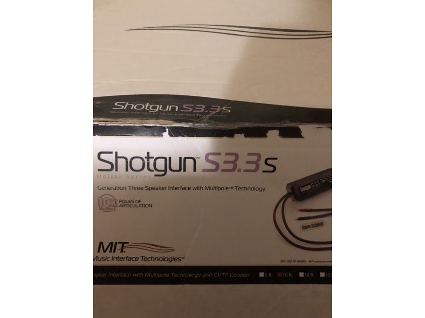 MIT Cables SHOTGUN S3.3S 10ft pair Speaker Interface Cables LAST CALL!