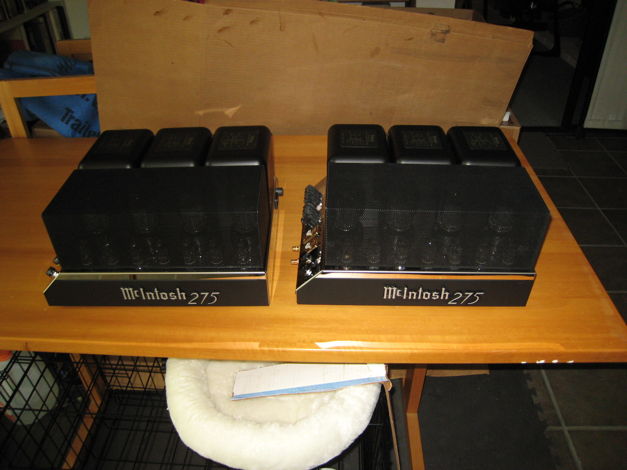 McIntosh MC275 tube amps mono pair