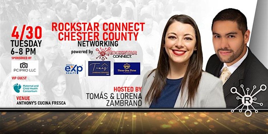 Free Rockstar Connect Chester County Networking Event (April, PA) promotional image