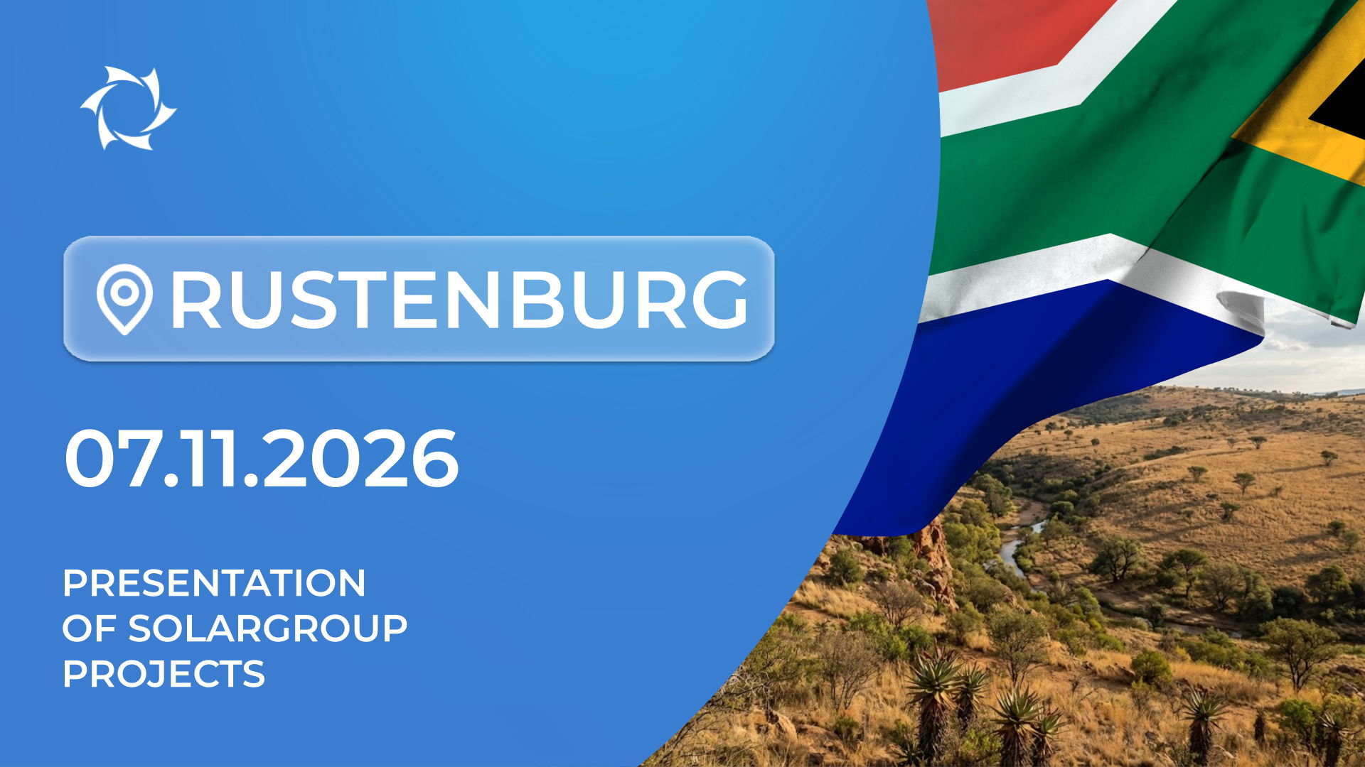 Presentation of SOLARGROUP’s Innovative Projects in the Republic of South Africa (Rustenburg)