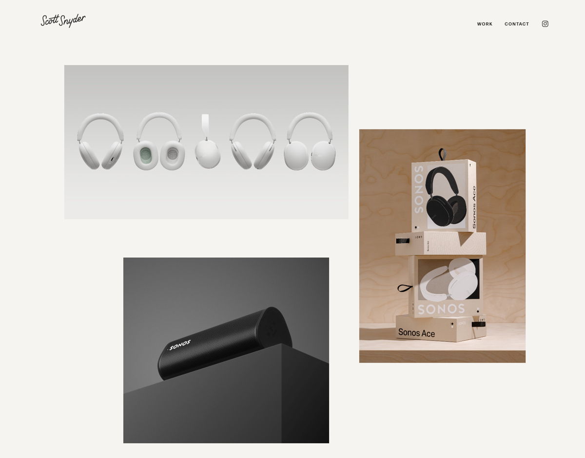 Screenshot of Scott Snyder, from the portfolio websites collection.