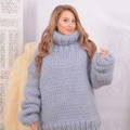 Heavy-Knit Fluffy Sweater
