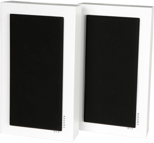 DLS Svenska AB Flatbox Midi, white pair  Speakers New.