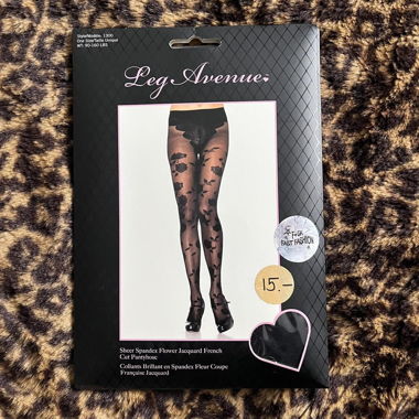 y2k deadstock leg avenue all-over floral tights