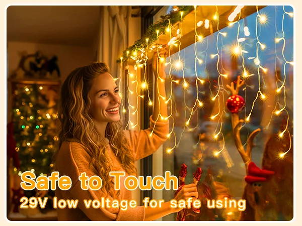 Features of Ollny's 720 leds cool white icicle lights