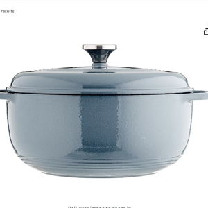 Lodge EC6D34 Enameled Dutch Oven, 6 Qt, Storm Blue