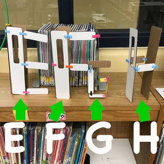 hands on STEM and ELA activity with building the alphabet activity