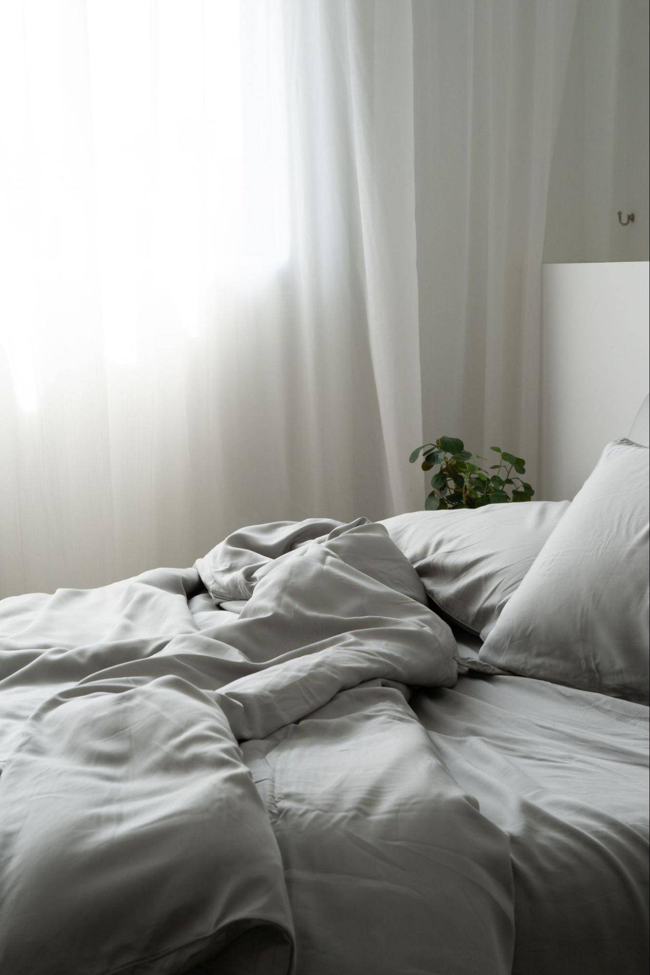 Weavve's TENCEL Lyocell grey bed sheet set
