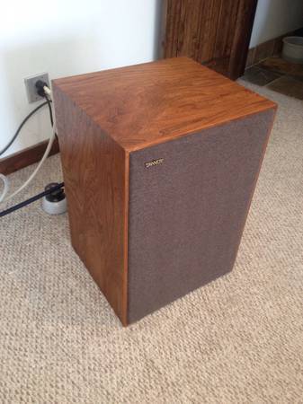 Tannoy Monitor Royal in custom black walnut bass reflex cabinets.