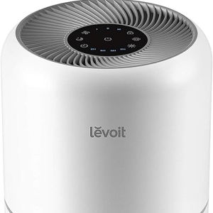 LEVOIT Air Purifier for Home Allergies Pets Hair in Bedroom, Covers Up to 1095 ft² by 45W High Torque Motor, 3-in-1 Filter with HEPA sleep mode, Remove Dust Smoke Pollutants Odor, Core300-P, White