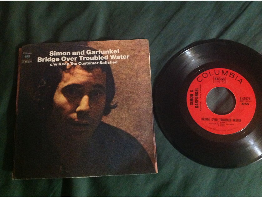 Simon & Garfunkel - Bridge  Over Troubled Water  45 Single With Picture Sleeve Columbia Records