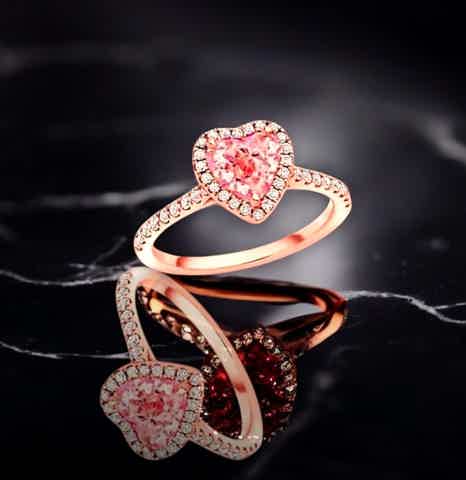 Pink diamond engagement rings - Pobjoy Diamonds