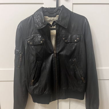 Vintage jacket for women in real leather 