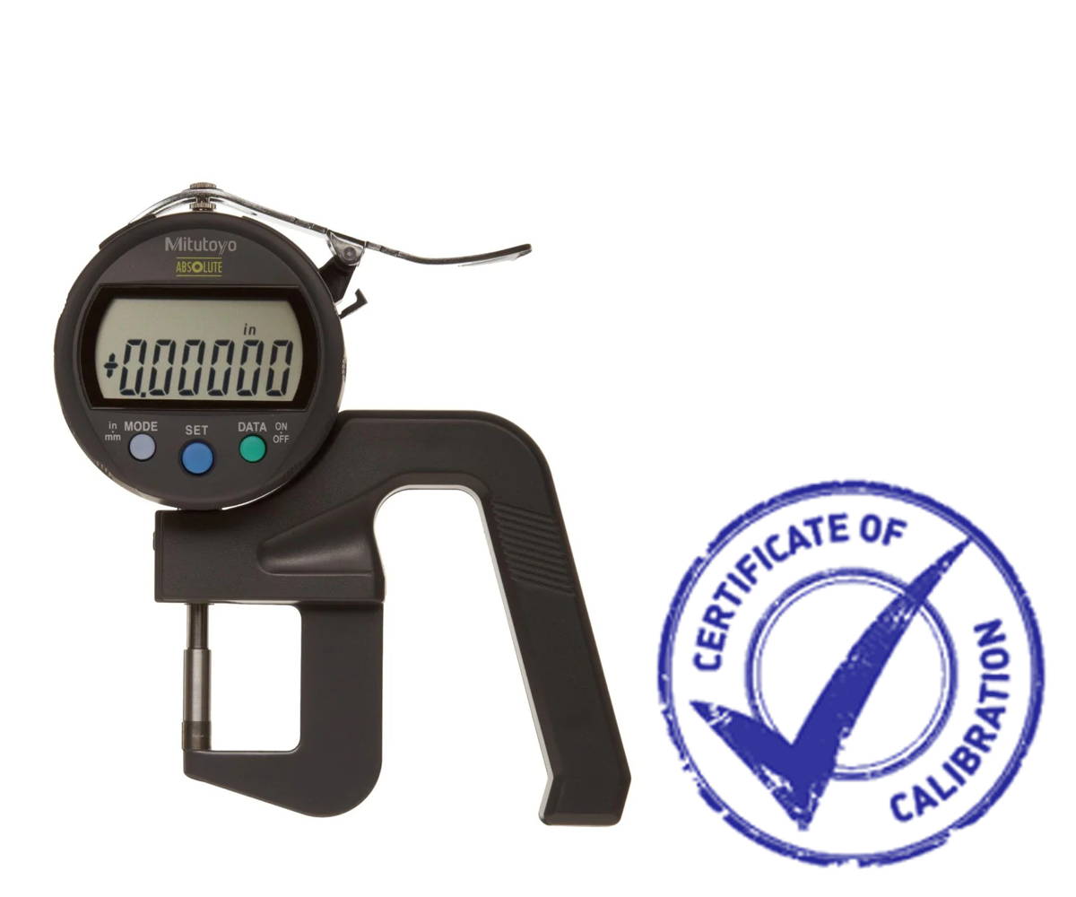 Shop Mitutoyo Thickness Gages with Calibration Certificate at GreatGages.com
